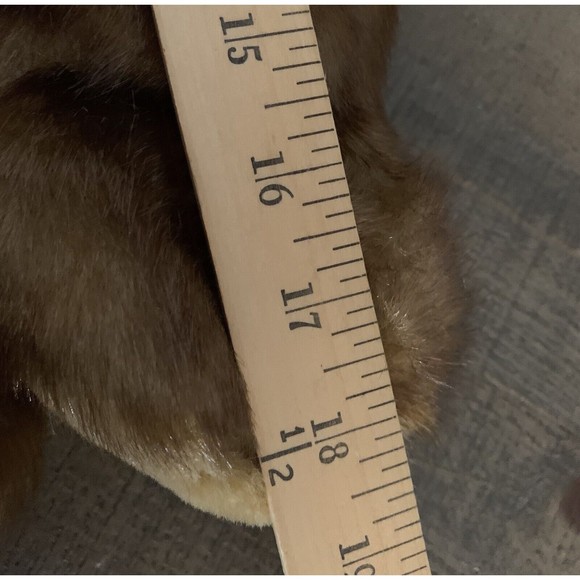 Vintage Wishpets Teddy Bear Plush 2000 Stuffed Animal Plaid Bow 18" Soft - Picture 9 of 11